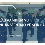 yeu cau va nhiem vu cua bao ve tai nha hang