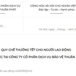 quy che thuong tet cho nhan vien bao ve