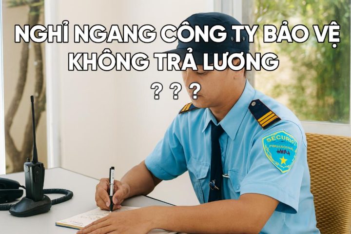Nghỉ ngang công ty bảo vệ không trả lương